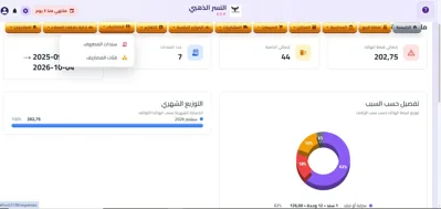 لقطة شاشة حقيقية من نظام إدارة الأعمال ERP
